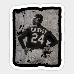 ken griffey Jr 24 Vintage Sticker